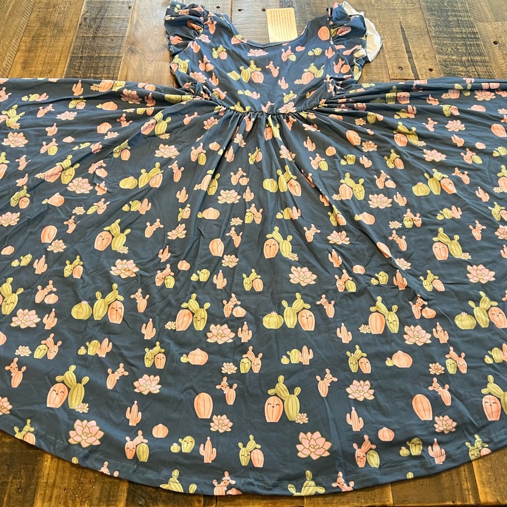 Dot Dot Smile size 3/4, 5/6, 7 or 8/10 girls Cactus Empire twirl dress new